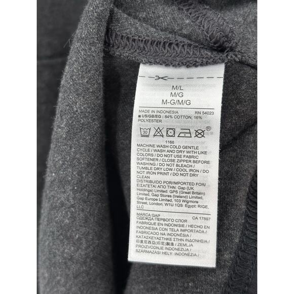 Gap Fit Hooded Poncho Womens Medium Large Gray Oversized Dolman Sleeve Stretchy - Picture 10 of 16